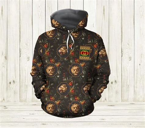 gucci lion hoodie.